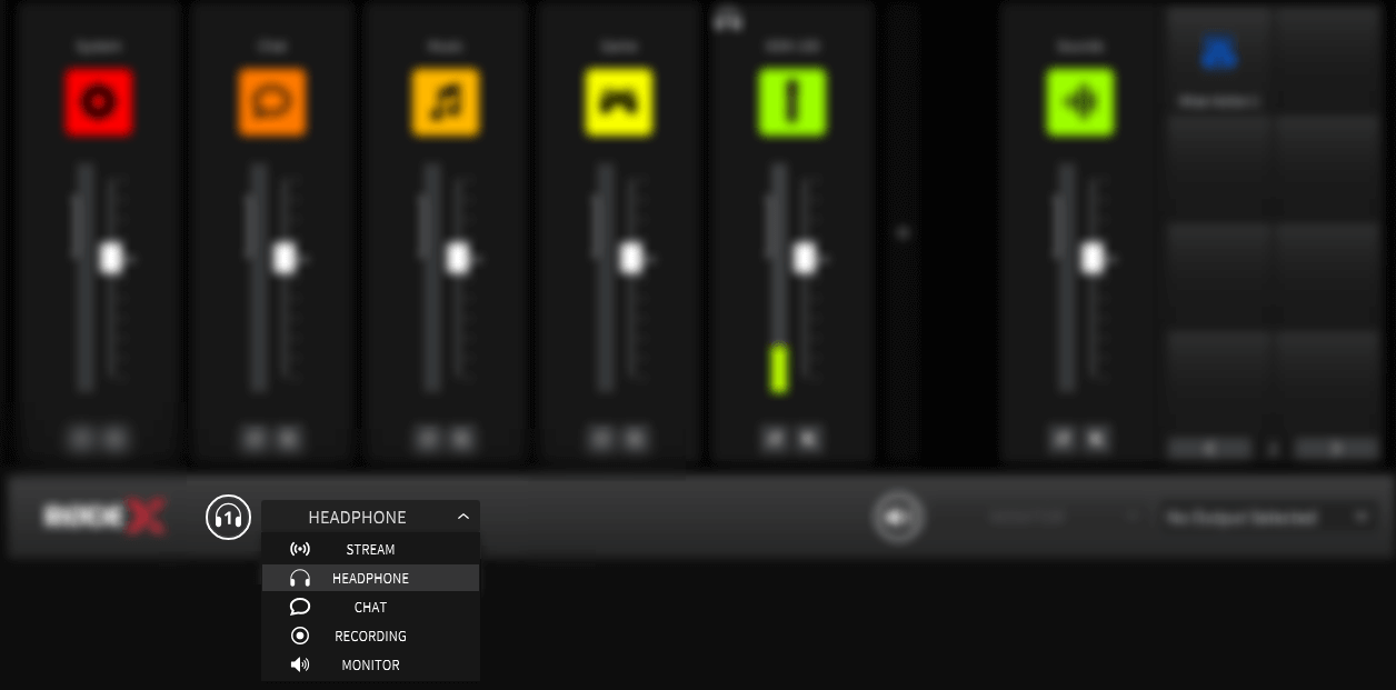 Submix monitor dropdown in UNIFY